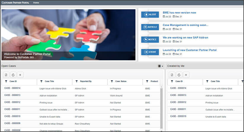 Customer Portal and Vendor Portal