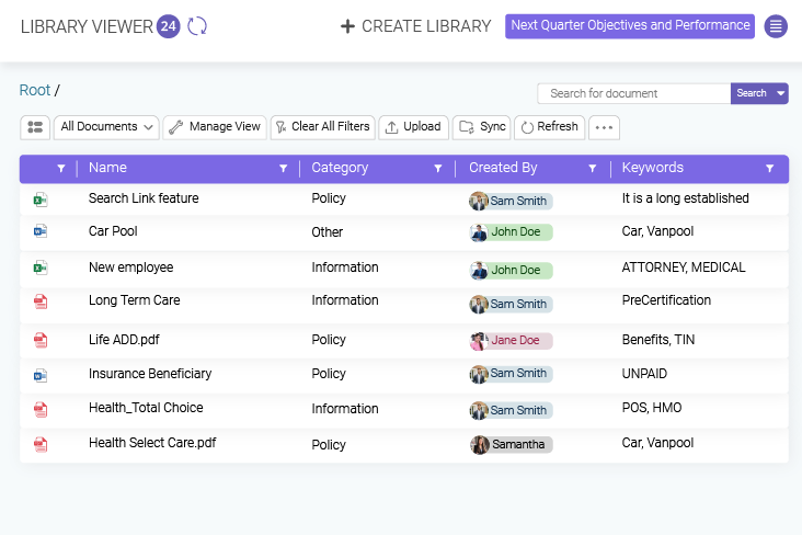 Streamlined Project Documents