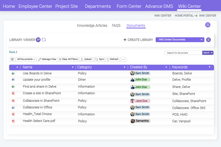 The easiest way to manage your knowledge documents